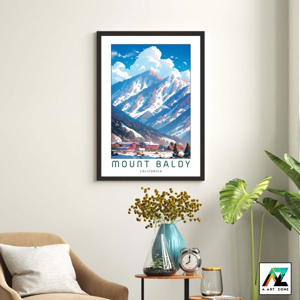 California's Natural Oasis: Mount Baldy National Forest Framed Wall Art