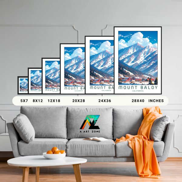 Artistry by the Mountain: Mount Baldy National Forest Framed Wall Art