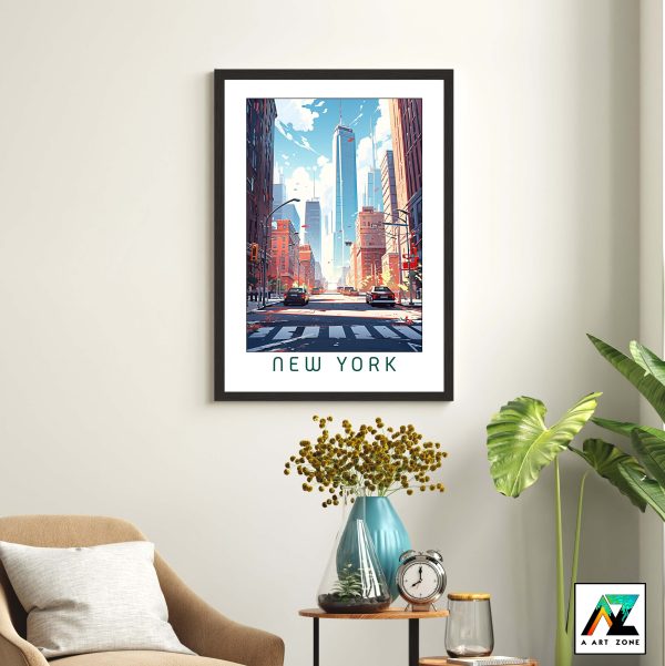 City Lights Magic: New York City Framed Wall Art Poster Print