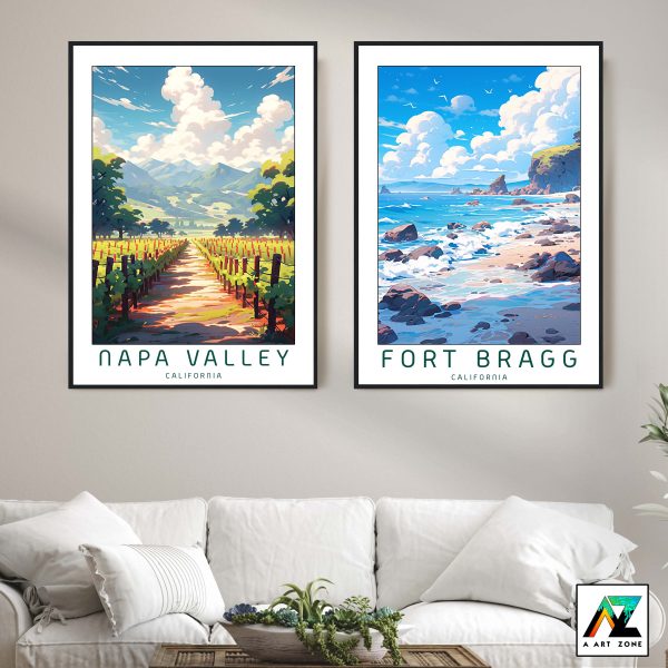 California Wine Country Elegance: Napa Valley Framed Wall Art