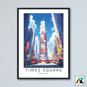 New York Times Square Manhattan New York USA - City View Scenery Artwork