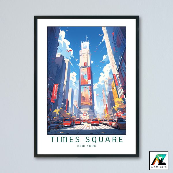 New York Times Square Manhattan New York USA - City View Scenery Artwork