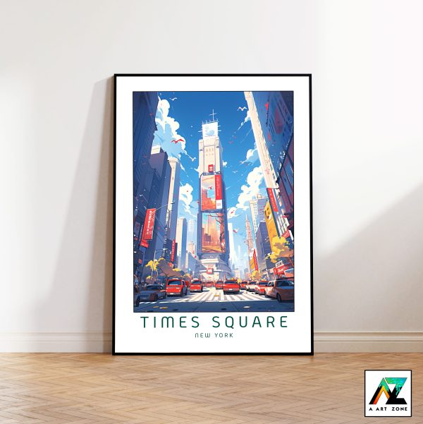 Nightlife Magic: Times Square Framed Wall Art Poster Print