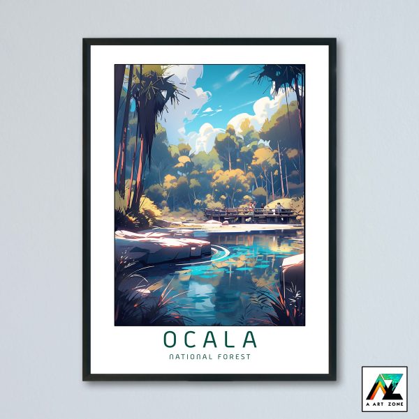 Ocala National Forest Wall Art Marion County Florida USA – National Forest Scenery Artwork
