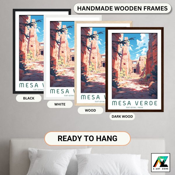 Sunny Splendor: Mesa Verde National Park Framed Art of Montezuma County