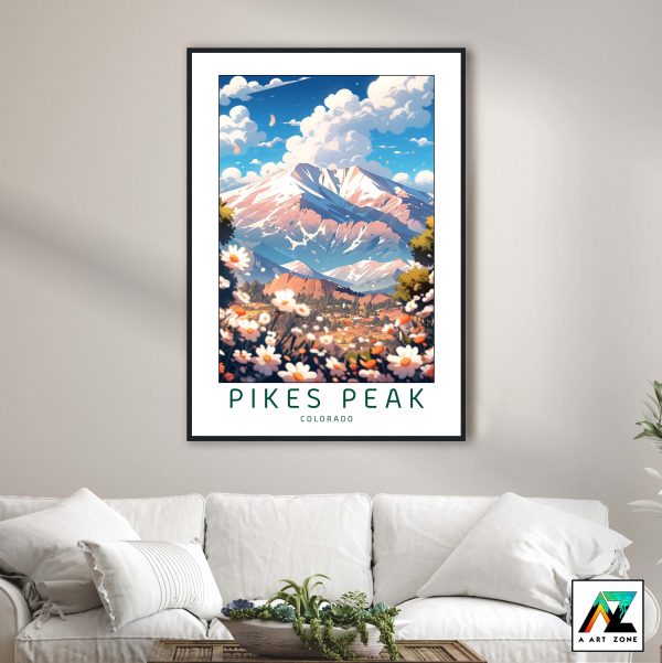 Mountain Majesty: Pikes Peak Framed Wall Art in El Paso County