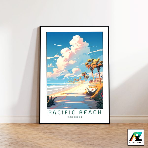 Seaside Serenity: Framed Wall Art of Pacific Beach