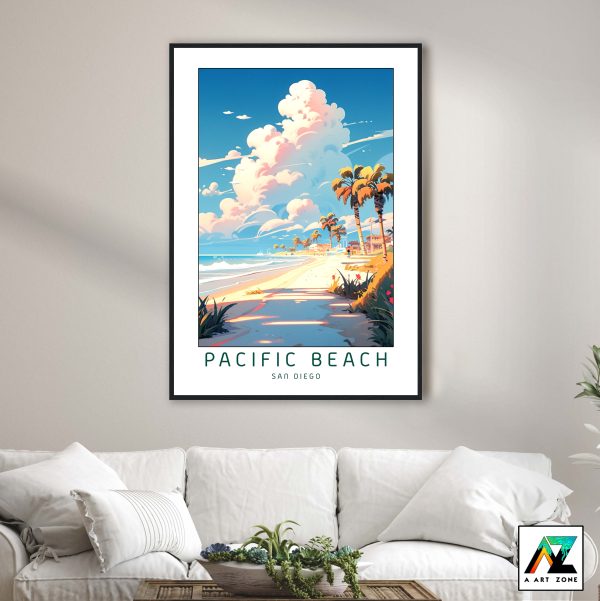 Artistry in Beachfront Living: San Diego's Pacific Beach Framed Wall Art
