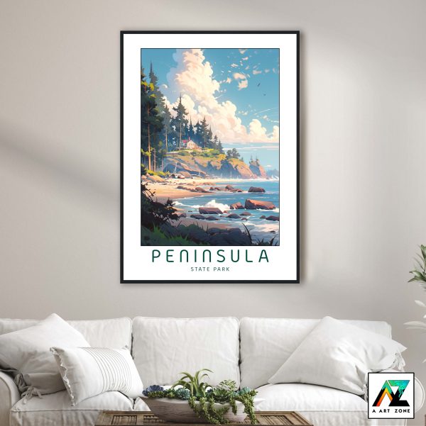 Artistry in Parkside Living: Door's Peninsula State Park Framed Wall Art