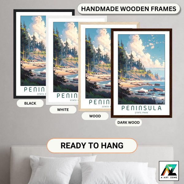 Sunny Park Escape: Framed Wall Art of Peninsula State Park