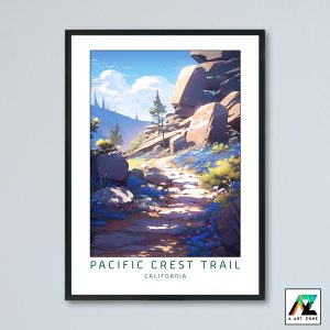 Pacific Crest Trail Chester California USA - National Park Scenery Artwork