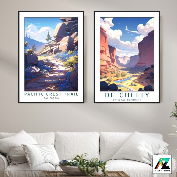 Nature's Odyssey: Framed Wall Art of Pacific Crest Trail
