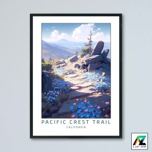 Pacific Crest Trail Sunny Day Wall Art Chester California USA – National Park Scenery Artwork