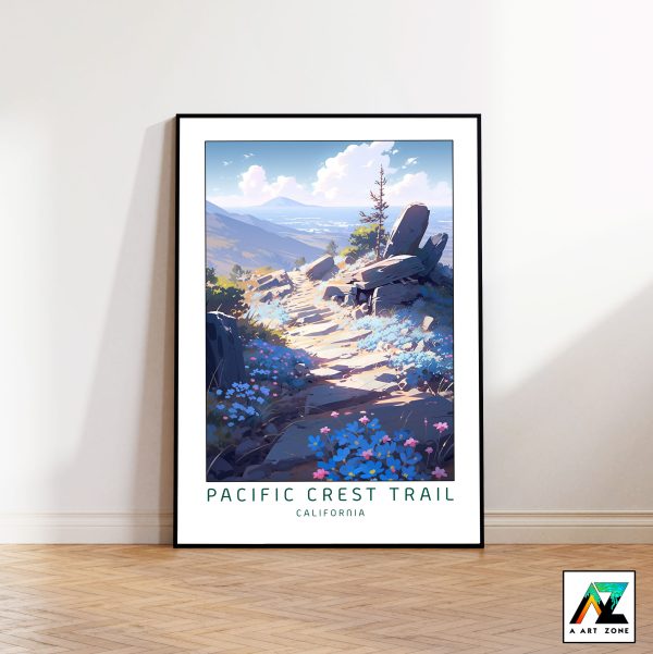 Chester's Sunny Adventure: Pacific Crest Trail Framed Wall Art