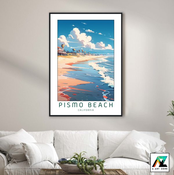 Nature's Coastal Symphony: Framed Pismo Beach Wall Art