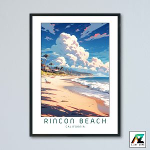 Rincon Beach Ventura County California USA - Beach Beach Scenery Artwork