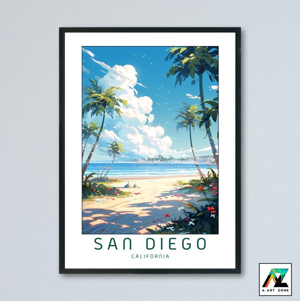 San Diego San Diego California USA - Beach Beach Scenery Artwork
