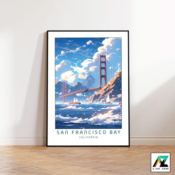 Seaside Serenity: San Francisco Bay Beach Framed Wall Art in California, USA