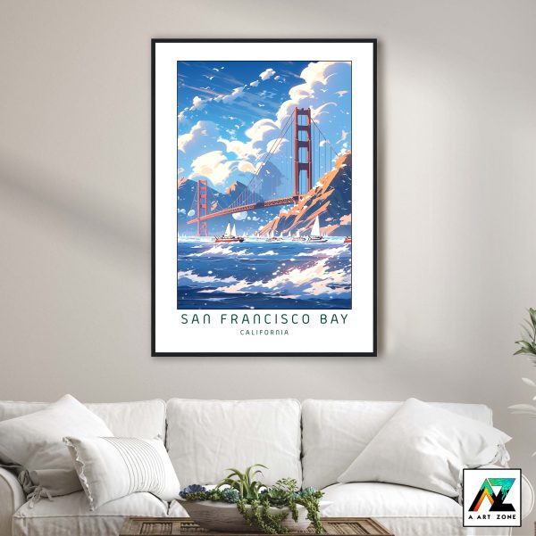 Artistry in California Shorelines: Framed Wall Art of San Francisco Bay Beach