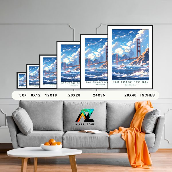 California's Coastal Beauty: Framed Wall Art of San Francisco Bay Beach