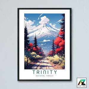 Trinity National Forest Redding California USA - National Forest Scenery Artwork