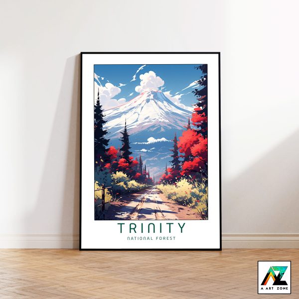 Redding's Forest Charm: Trinity National Forest Framed Wall Art