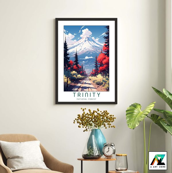 California's Woodland Beauty: Framed Wall Art of Trinity National Forest