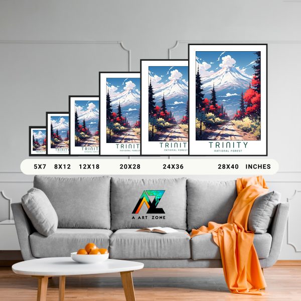 Woodland Retreats: Trinity National Forest Framed Wall Art