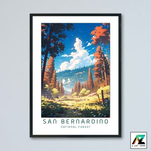 Forest Majesty: San Bernardino National Forest Framed Wall Art in California, USA