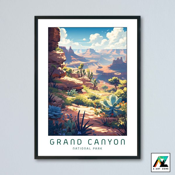 Panorama in Frames: Grand Canyon National Park Delight Wall Art Brilliance