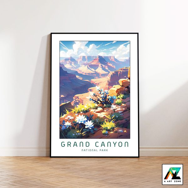 Breathtaking Horizons: Framed Artwork Showcasing Grand Canyon's Scenic Wonder