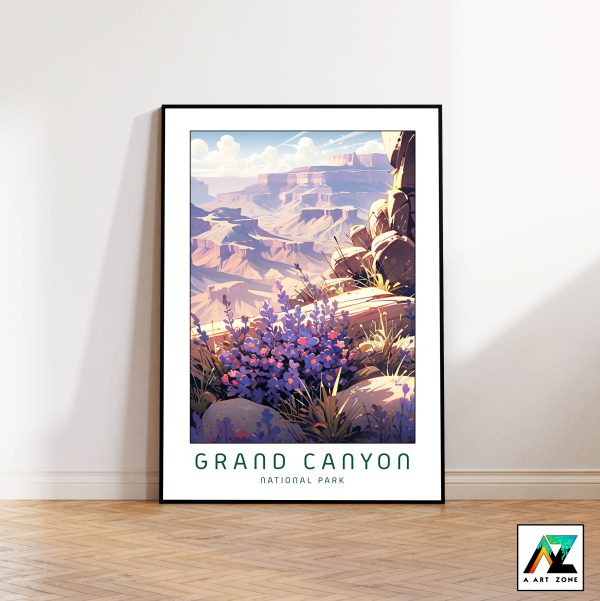 Colorful Peaks: Grand Canyon's Vibrant Colors National Park Poster Brilliance