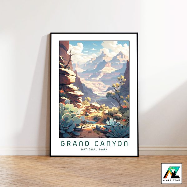 Nature's Elegance: Framed Wall Art Showcasing Grand Canyon's Majestic Beauty