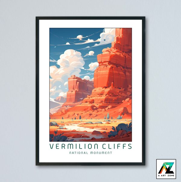 Vermilion Cliffs National Monument Coconino County Arizona USA - National Monument Desert Scenery Artwork