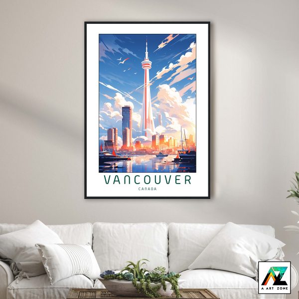 Cityscape Retreats: Vancouver City Framed Wall Art