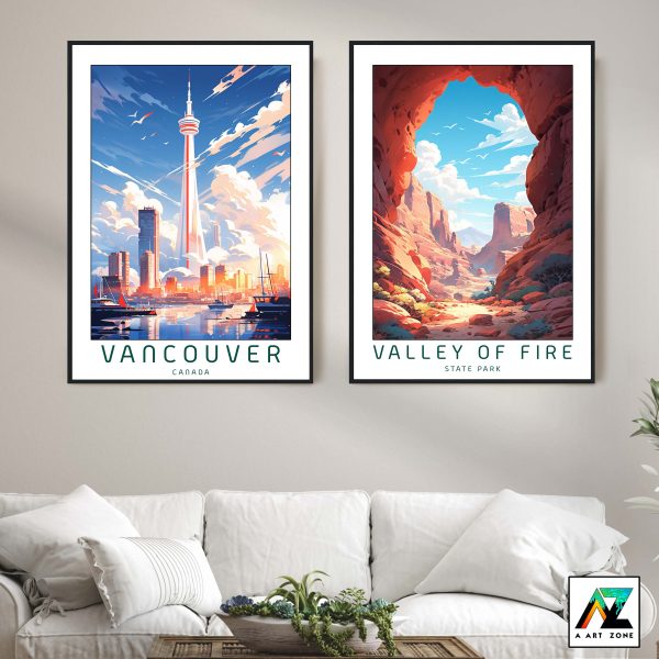 Canada's City Beauty: Framed Wall Art of Vancouver City