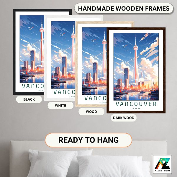 Canada's Urban Charm: Vancouver City Framed Wall Art