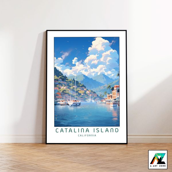 California's Island Beauty: Framed Wall Art of Catalina Island