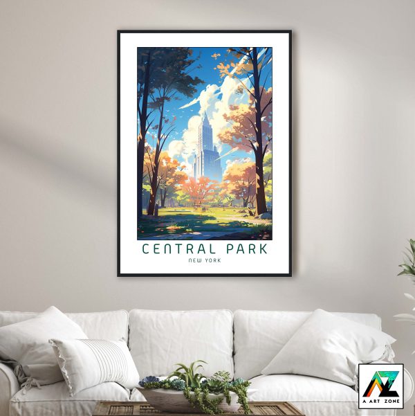 Elegance of the Park: Framed Wall Art of Central Park in New York City