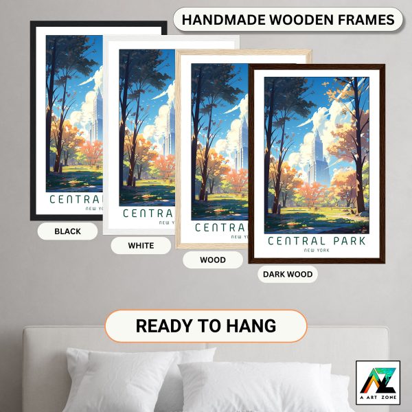 Artistry in Urban Oasis: Framed Wall Art of Central Park