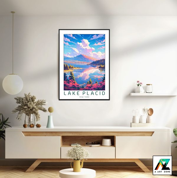 Lake Majesty: Lake Placid Framed Wall Art in Essex, New York, USA