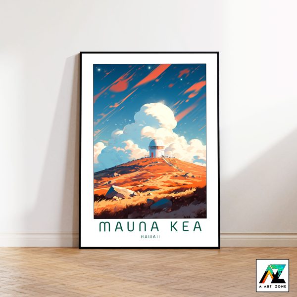 Hawaii's Fiery Bliss: Mauna Kea Framed Wall Art