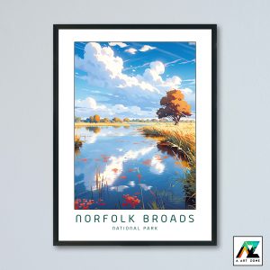 Broads Majesty: Framed Wall Art Unveiling the Beauty of Norfolk and Suffolk in England