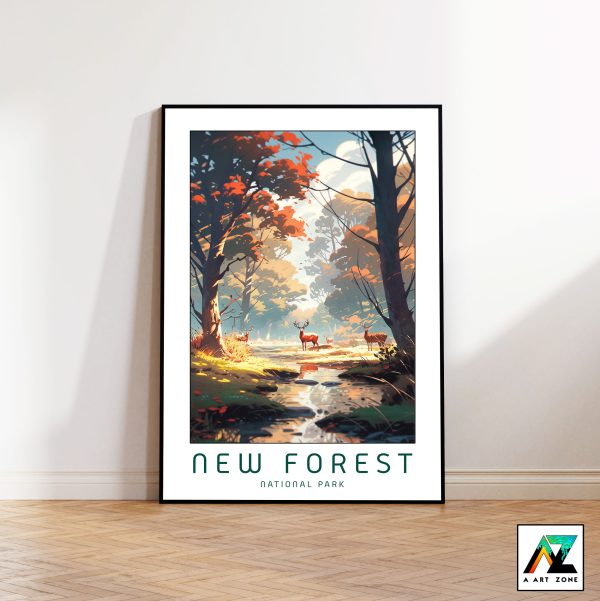 Nature's Elegance: Framed Wall Art of New Forest National Park in South East England