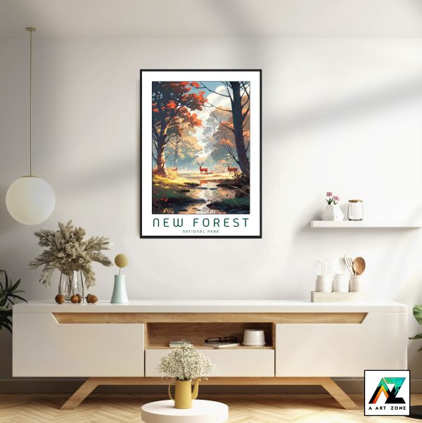Canvas of Tranquility: Framed Masterpiece Showcasing New Forest National Park