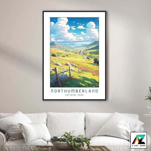 Breathtaking Landscapes: Framed Artwork Showcasing Northumberland's Wilderness Serenity