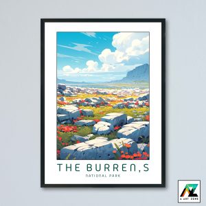Burren Majesty: Framed Wall Art Unveiling the Beauty of County Clare in Europe