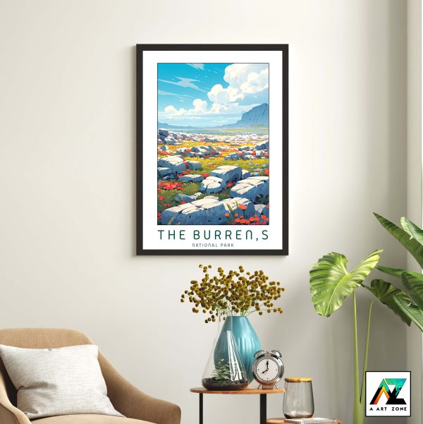 Breathtaking Landscapes: Framed Artwork Showcasing The Burren's European Serenity