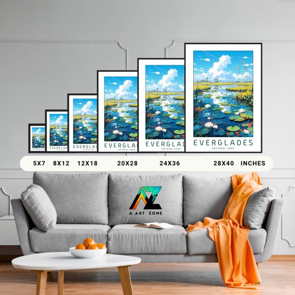 Nature's Harmony: Framed Wall Art of Everglades National Park in Florida
