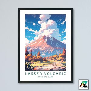 Lassen's Fury: Framed Wall Art Celebrating Volcanic Wonders in Shasta, California